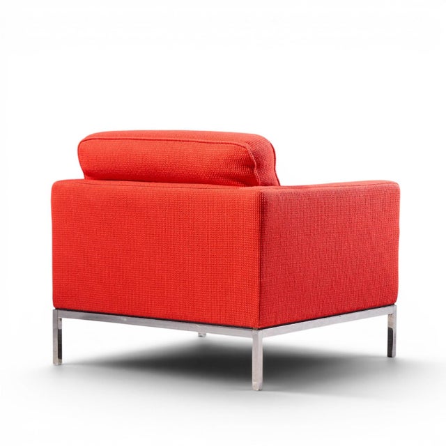 Florence Knoll Mid Century Relaxed Cube Club Lounge Chairs - Pair For Sale - Image 10 of 13
