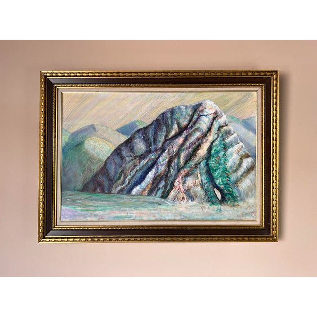 1980's Theodore F. Baron Impressionist Landscape Oil Painting, Framed For Sale - Image 10 of 12
