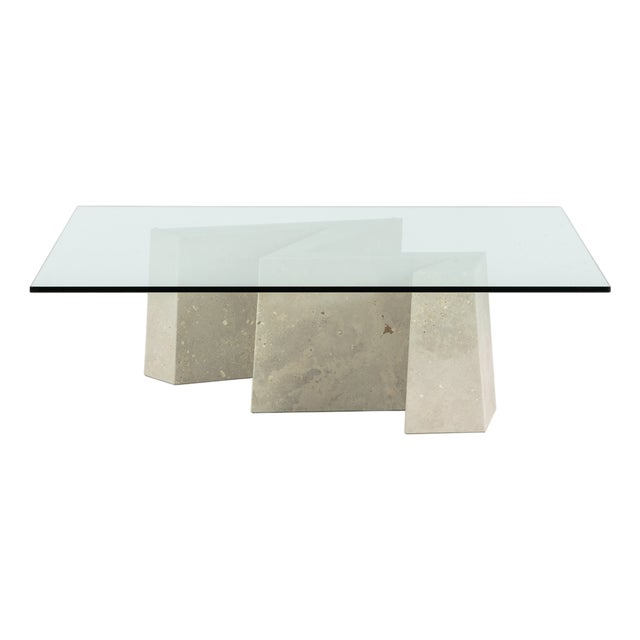 Maule Coffee Table in Campaspero Stone by Joaquín Moll For Sale