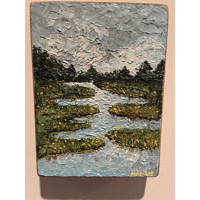 Into the Forest by Sea, Original Oil Painting by Mai-Lis Bahr For Sale In Charlotte - Image 6 of 10