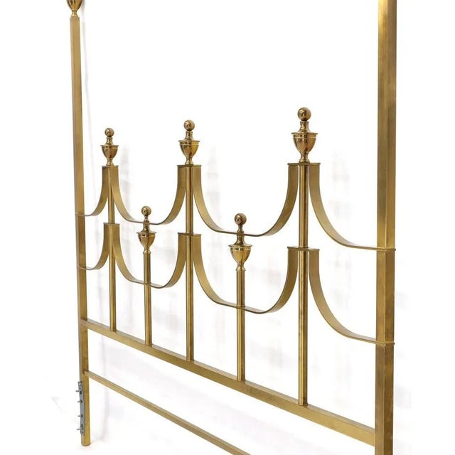 Antique brass headboard king cheap
