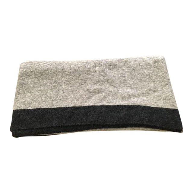 TwoTone Cashmere Blend Throw Chairish