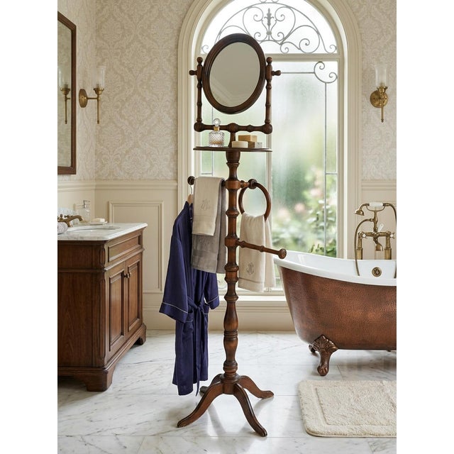 Beech Bathroom Floor Lamp, 1980s For Sale - Image 13 of 13