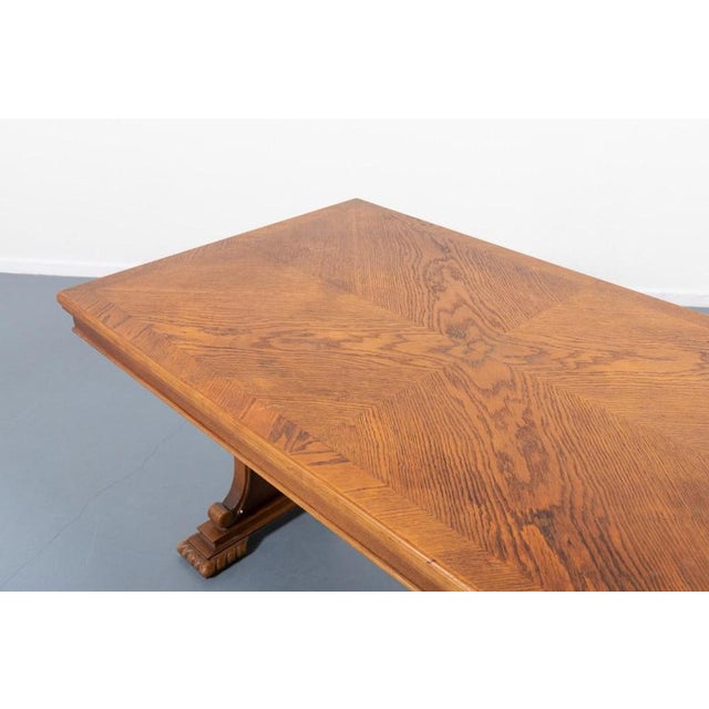 Provenance Oak Dining Table and Dining Chairs, 1950s, Set of 7 For Sale - Image 6 of 18