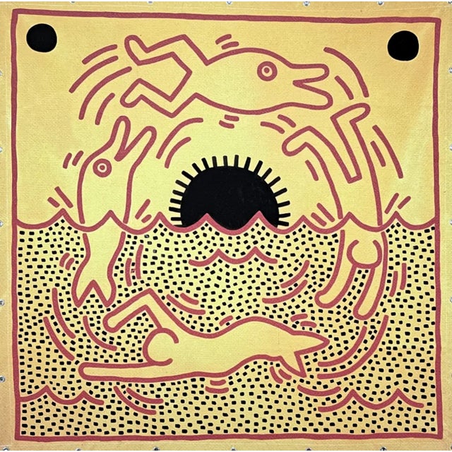 After Keith Haring, Dolphins, Print For Sale - Image 3 of 8