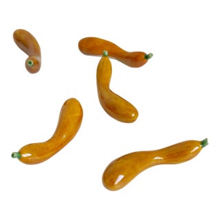 Mid-Century Squash Chopstick Rests in Box- Set of 5 For Sale