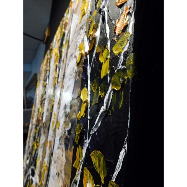 Impressionist Maya Eventov "Symphony of Fall" Large Original Acrylic Painting on Canvas For Sale - Image 3 of 10