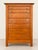 7-drawer wooden chest of drawers Vintage French retro oak Dimensions: height 136 cm, width 90 cm, depth 43 cm.