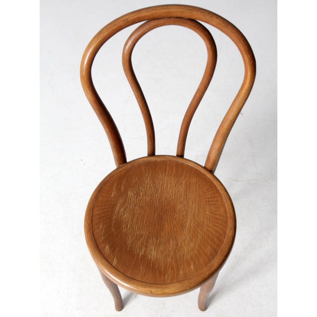 Mid 20th Century Antique Bentwood Bistro Chair For Sale - Image 5 of 12