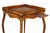 Most likely by Ince and Mayhew. Shaped square top with central satinwood inlaid paterae and conforming gallery over a...