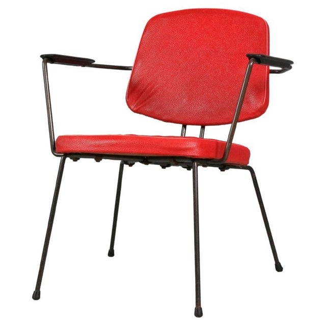 Armchair Model 5003 attributed to Rudolf Wolf, 1950s For Sale - Image 9 of 9