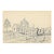 1943 William Wood English Church Drawing For Sale