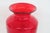 Mid 20th Century Hand Blown Ruby Red Tall Vase With Flared Opening and Clear Base 5084b For Sale - Image 5 of 11