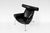 EJ100 Ox Lounge Chair in Black Leather by Hans J. Wegner for Erik Jørgensen, 1980s For Sale - Image 3 of 8