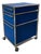 Matte Blue M63 Cabinet on Casters with Drawers attributed to Fritz Haller and Paul Schärer for USM Haller For Sale