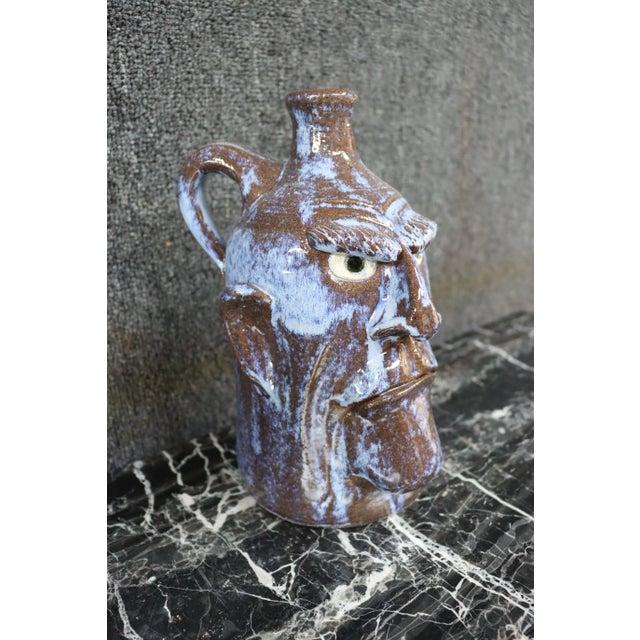 Whimsical Terra-Cotta Face Jug For Sale In Philadelphia - Image 6 of 7