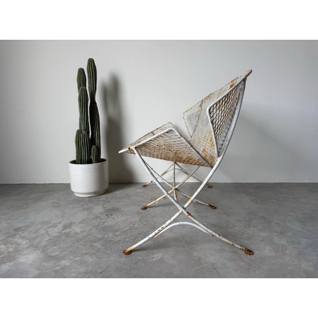 1960s 1960’s Vintage Maurizio Tempestini for Salterini “Clamshell” or “Orange Slice” Outdoor Settee For Sale - Image 5 of 11