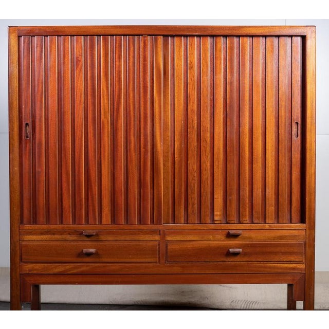 Mahogany Cabinet attributed to Hans J. Wegner, Denmark, 1950s For Sale - Image 3 of 9