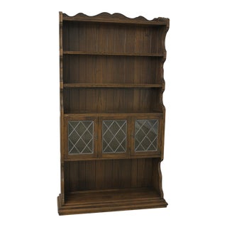 Ethan Allen Royal Charter Oak Open Bookcase For Sale
