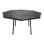 Mid Century Modern Woodard “Sculptura” (Unsigned) Octagonal Patio Dining Table Restored For Sale