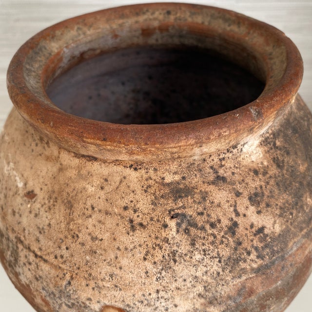 Antique Rustic Terra-Cotta Turkish Vessel Pot For Sale - Image 9 of 12