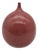Late 20th Century Minimalist Studio Pottery Bottle Vase in Cranberry Pink Glaze For Sale