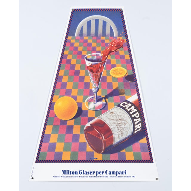 Modern Campari Original Advertising Poster by Milton Glaser, 1992 For Sale - Image 3 of 10