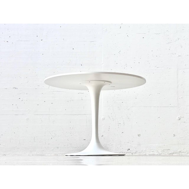 Round Docksta Tulip Table in White from Ikea, 2010s For Sale - Image 6 of 14