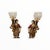 Vintage Pair of Maitland-Smith Italian Baroque Style Figural Table Lamps Made Italy 1980s-1990s. Approx. 31 3/4" High x 8"...