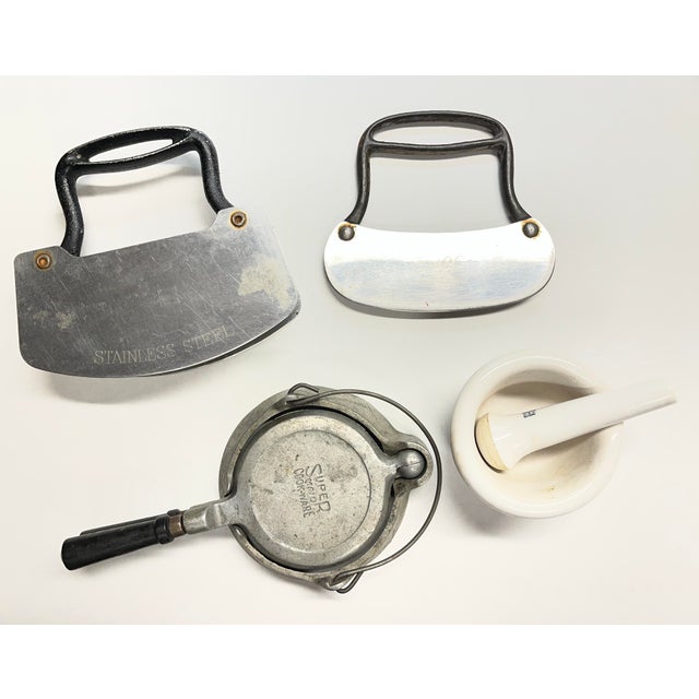 Shabby Chic Vintage Kitchen Tool Set/4 For Sale - Image 3 of 6