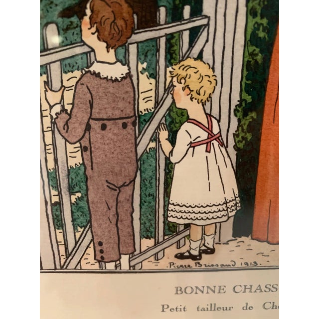 Reproduction of one of the marvelous illustrations from Gazette Du Bon Ton, a legendary Paris fashion magazine in the...