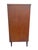 Brown Mid Century Modern Vintage Tall Dresser High Boy in Albert Parvin Style Sculpted Design For Sale - Image 8 of 8