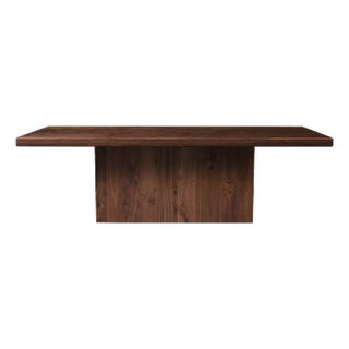 Westland Studio Hand Crafted Walnut Dining Table With Box Style Base For Sale