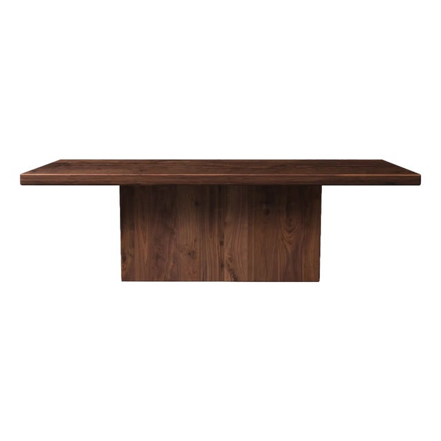 Westland Studio Hand Crafted Walnut Dining Table With Box Style Base For Sale