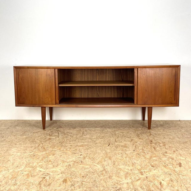 Brown Mid-Century Danish Sideboard, 1960s For Sale - Image 8 of 11