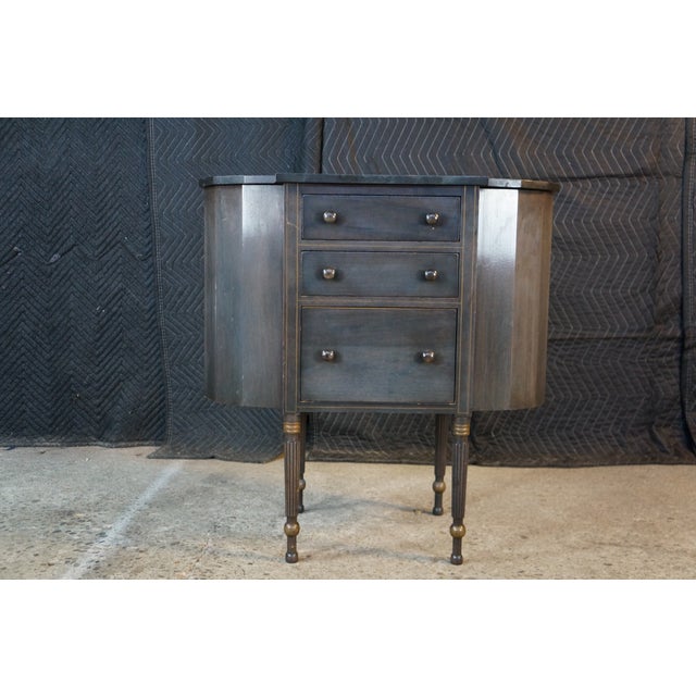 Early 20th Century Antique Grand Rapids Furniture Shops Martha Washington Mahogany Sewing Cabinet For Sale - Image 5 of 18
