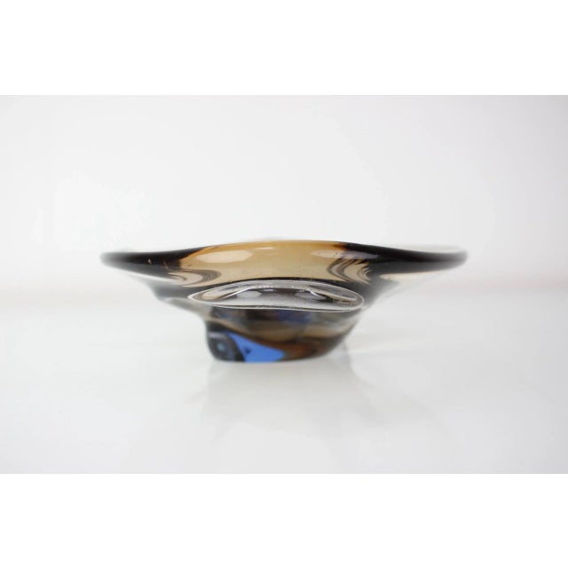 Mid-Century Art Glass Bowl by Zelezno Borske Sklo, 1960s For Sale - Image 3 of 9