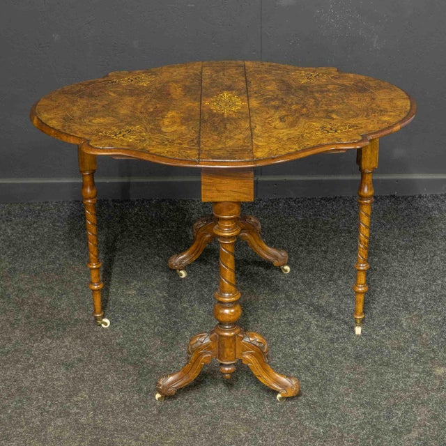 Brown Victorian Sutherland Side Table For Sale - Image 8 of 14