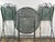 Forest Green Folding Wrought Iron Garden Furniture Set, 1980s, Set of 3 For Sale - Image 8 of 9