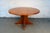 Wood Mid-Century Modern Round Teak Dining Table With Sculptural Pedestal Base For Sale - Image 7 of 11