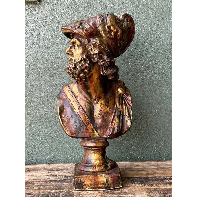 Vintage Classical Greek Style Bust of Ajax For Sale - Image 18 of 18