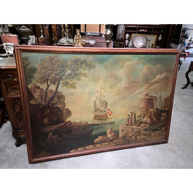 1920s Landscape Composition, 1920s, Oil Painting on Canvas For Sale - Image 5 of 8