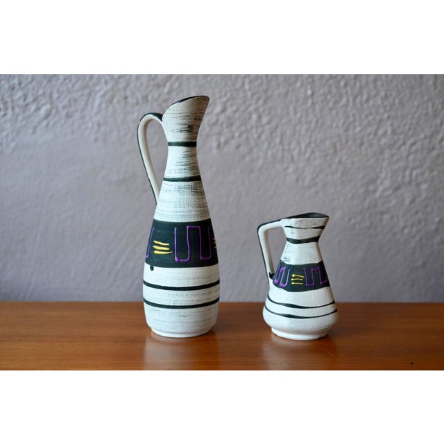 West German Fat Lava Ceramic Pitchers, 1950s For Sale - Image 3 of 7