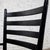 Mid-20th Century Italian MCM Ladderback Armchair Black Frame With Rush Seat Manner of Gio Ponti For Sale - Image 12 of 18