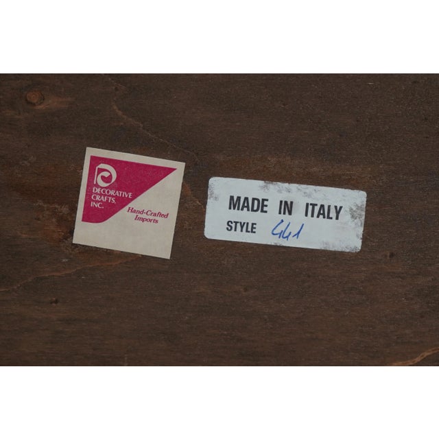 Decorative Crafts Burl Walnut Italian Commode For Sale - Image 12 of 12