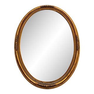 Uttermost Oval Wall Mirror Gold Tone Ornate Frame Hollywood Regency 30x24 For Sale
