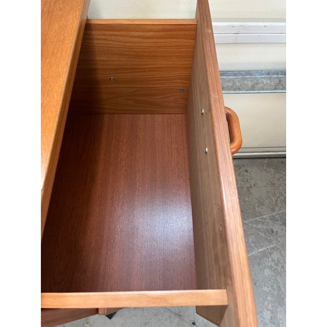 Mid-Century Modern Mid-Century Danish Modern Teak Rolling File Cabinet For Sale - Image 3 of 12
