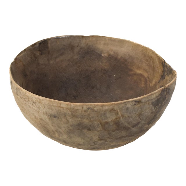 Mid-Century Nupe African Wood Bowl For Sale