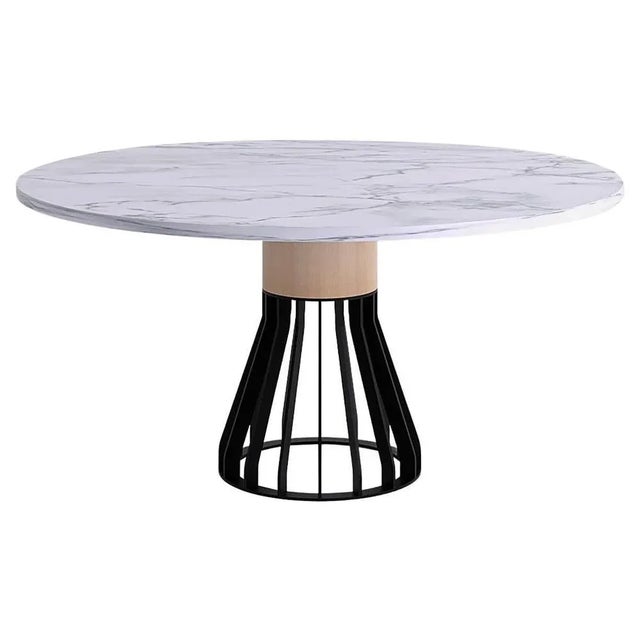 White White Marble Mewoma Dining Table by Jonah Takagi For Sale - Image 8 of 8