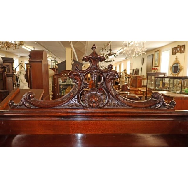 Wood 1900-1909 Exceptional Mahogany Waring & Gillow Antique Display Case Bookcase Circa 1900 For Sale - Image 7 of 18
